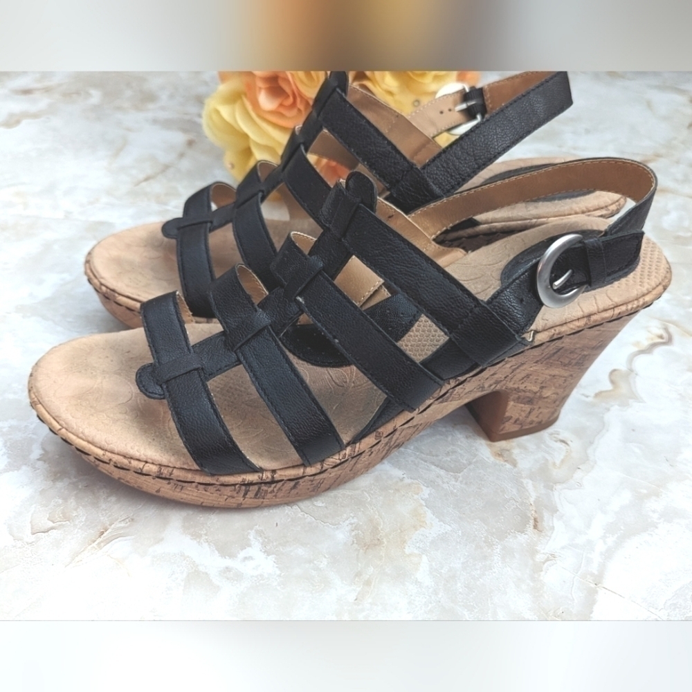 B.O.C. Woman's Black Leather Size 9 M